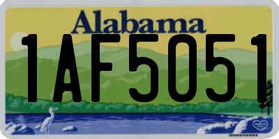 AL license plate 1AF5051