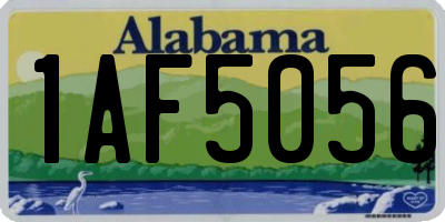 AL license plate 1AF5056