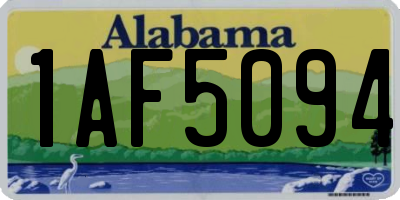 AL license plate 1AF5094