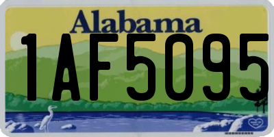 AL license plate 1AF5095