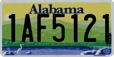 AL license plate 1AF5121
