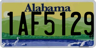 AL license plate 1AF5129
