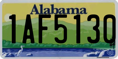 AL license plate 1AF5130