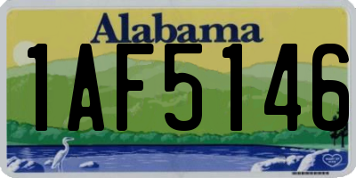 AL license plate 1AF5146
