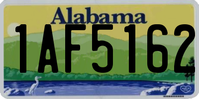 AL license plate 1AF5162