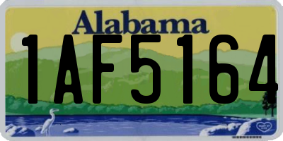 AL license plate 1AF5164