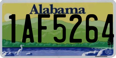 AL license plate 1AF5264
