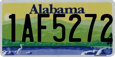 AL license plate 1AF5272