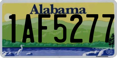 AL license plate 1AF5277