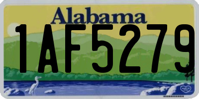AL license plate 1AF5279
