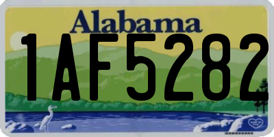 AL license plate 1AF5282