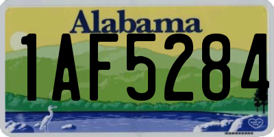 AL license plate 1AF5284