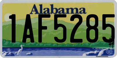 AL license plate 1AF5285