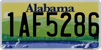 AL license plate 1AF5286