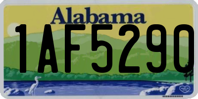 AL license plate 1AF5290