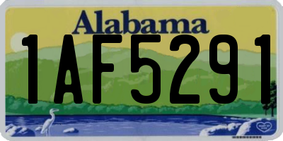 AL license plate 1AF5291
