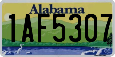 AL license plate 1AF5307