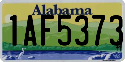 AL license plate 1AF5373