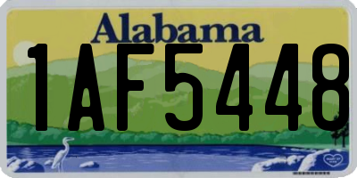 AL license plate 1AF5448