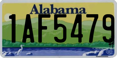 AL license plate 1AF5479