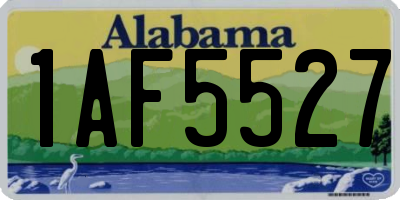 AL license plate 1AF5527