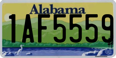 AL license plate 1AF5559