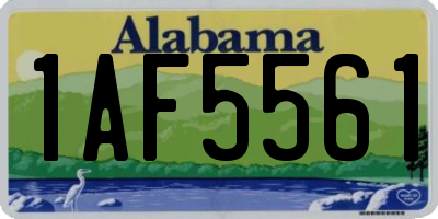 AL license plate 1AF5561