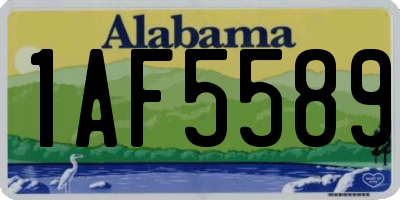 AL license plate 1AF5589