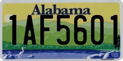 AL license plate 1AF5601