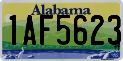 AL license plate 1AF5623
