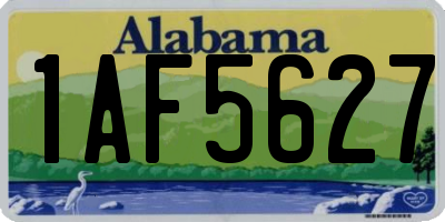 AL license plate 1AF5627