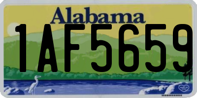 AL license plate 1AF5659