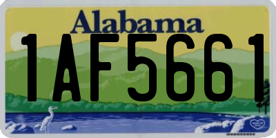 AL license plate 1AF5661