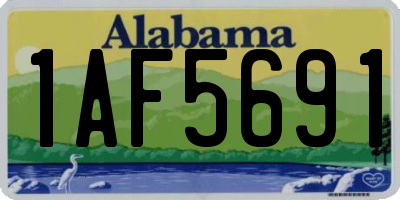 AL license plate 1AF5691