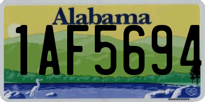 AL license plate 1AF5694