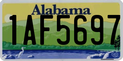 AL license plate 1AF5697