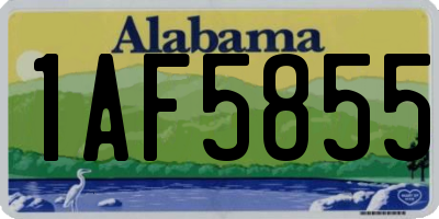 AL license plate 1AF5855