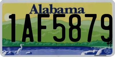 AL license plate 1AF5879