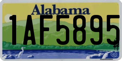 AL license plate 1AF5895