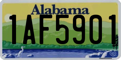 AL license plate 1AF5901