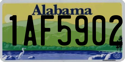 AL license plate 1AF5902