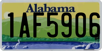 AL license plate 1AF5906