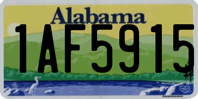 AL license plate 1AF5915
