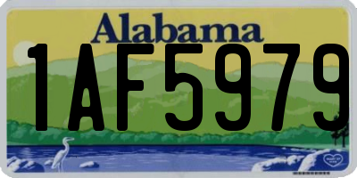 AL license plate 1AF5979