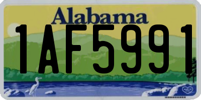 AL license plate 1AF5991