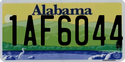 AL license plate 1AF6044