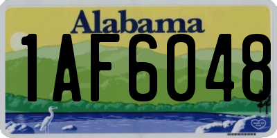 AL license plate 1AF6048