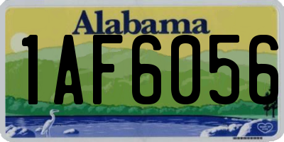 AL license plate 1AF6056