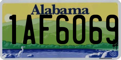 AL license plate 1AF6069