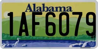 AL license plate 1AF6079
